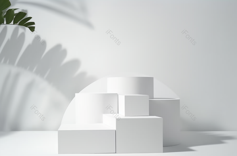 白色产品展台三维场景,高清,摄影图,摄影图片,图片大全,摄影图免费下载